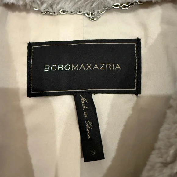BCBGMAXAZRIA faux fur hooded coat - Picture 7 of 7
